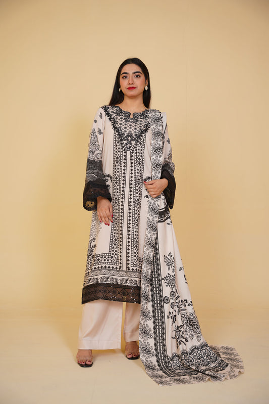 Gulfarosh Winter Stitched 3-Piece | GF-220