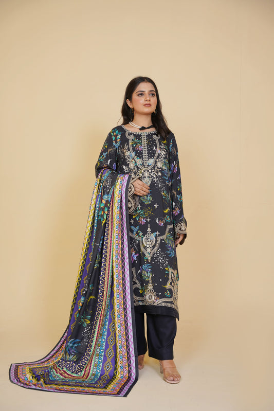 Gulfarosh Winter Stitched 3-Piece | GF-222