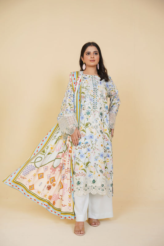 Gulfarosh Winter Stitched 3-Piece | GF-224