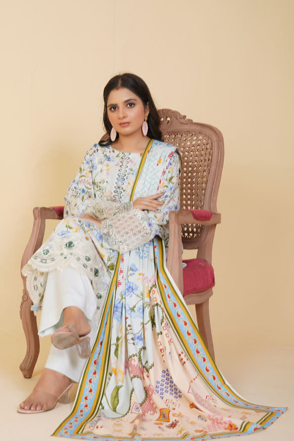 Gulfarosh Winter Stitched 3-Piece | GF-224